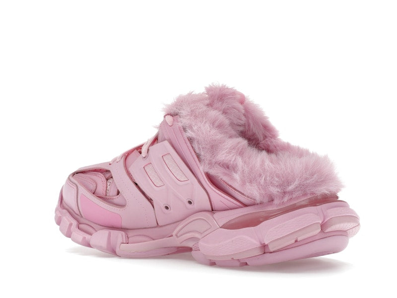 Balenciaga Track Mule Pink Faux Fur (Women's)