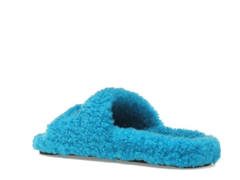 Balenciaga Furry Slide Sky Blue