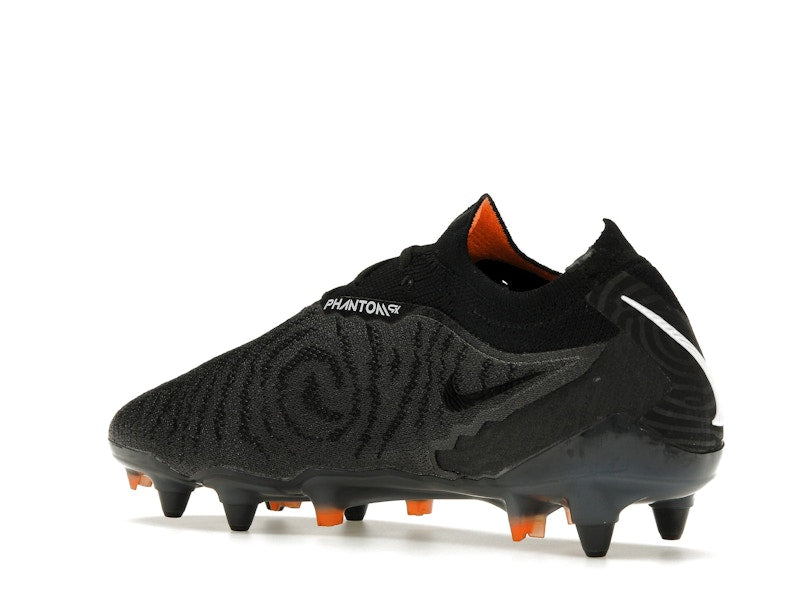 Nike Gripknit Phantom GX Elite SG-Pro Anti-Clog Traction Black Dark Smoke Grey Total Orange