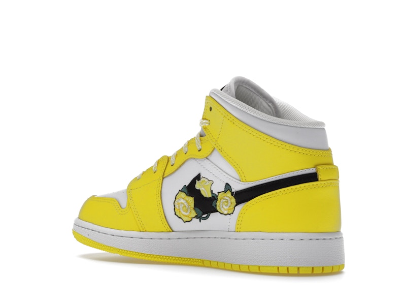 Jordan 1 Mid Dynamic Yellow Floral (GS)