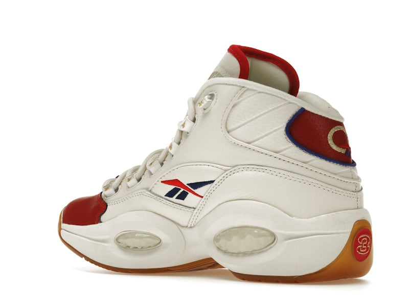 Reebok Question Mid White Red Blue