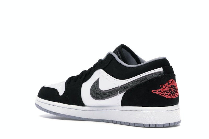 Jordan 1 Low Black White Wolf Grey Infrared 23