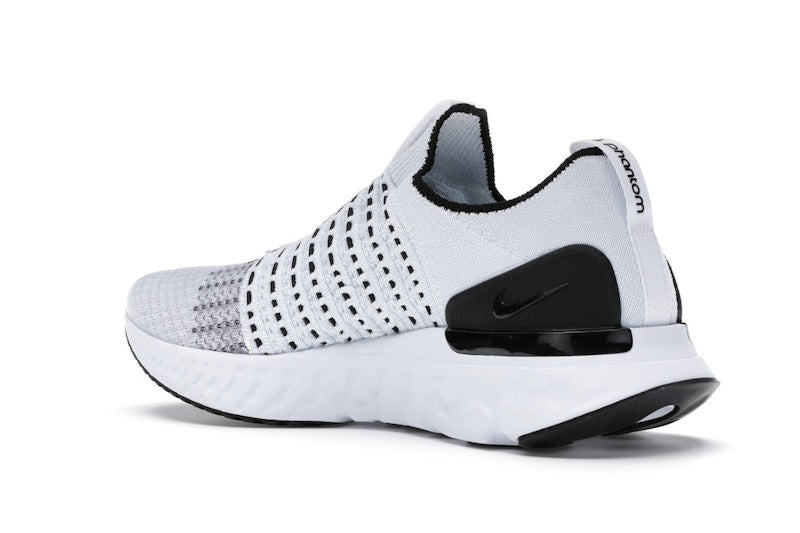 Nike React Phantom Run Flyknit 2 White Black
