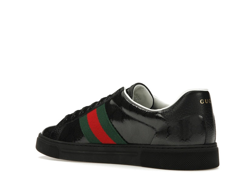 Gucci Ace GG Crystal Canvas Black