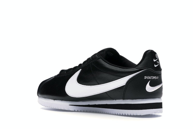 Nike Classic Cortez Mini Swoosh Black White