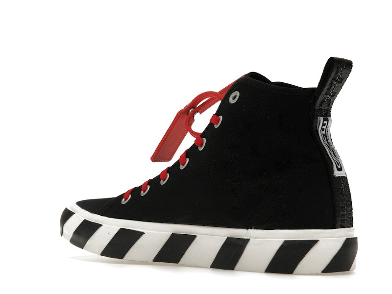 OFF-WHITE Vulcanized Hi Black Red Canvas