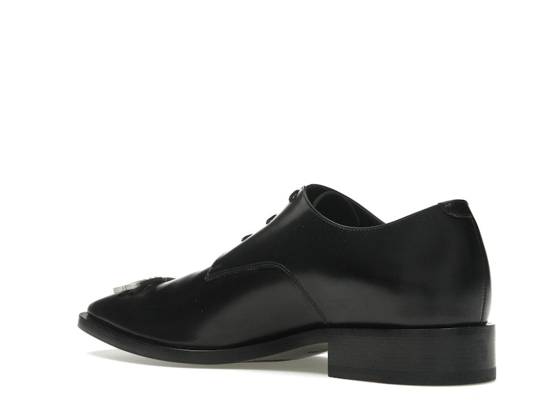Balenciaga Rim Derby Shoes Black Leather