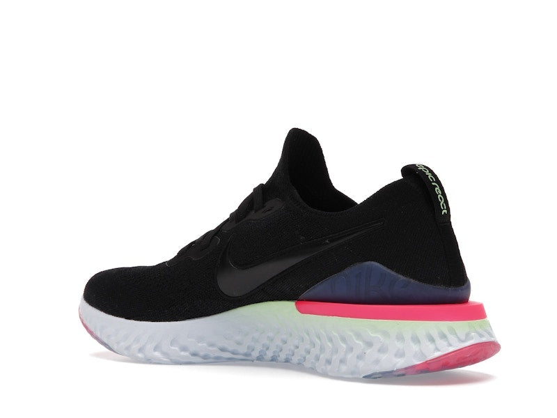Nike Epic React Flyknit 2 Black Sapphire Hyper Pink