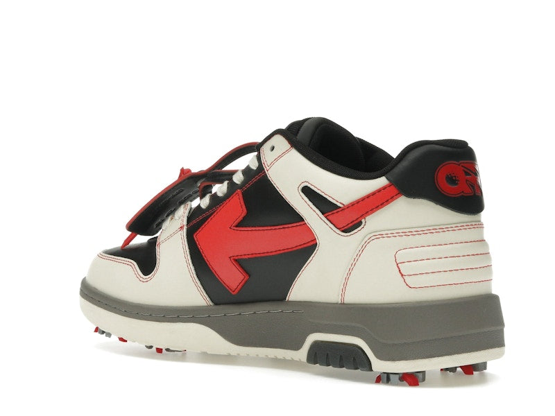 OFF-WHITE Out Of Office OOO Low Tops Golf Paris Hilinski Red Black