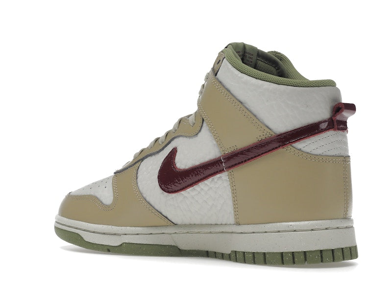 Nike Dunk High Tumbled Tan White Brown (Women's)