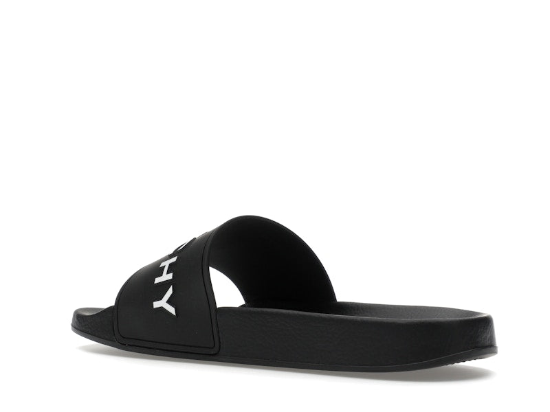 Givenchy Paris Flat Sandals Black White