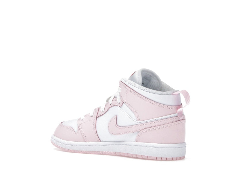 Jordan 1 Mid Pink Foam Fire Red White (PS)