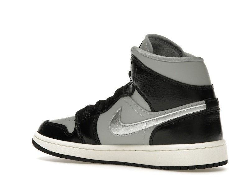 Jordan 1 Mid SE Black Metallic Silver (Women's)