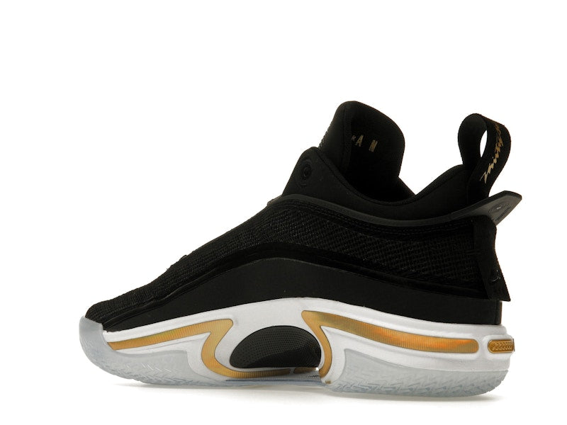 Jordan 36 Low Black Gold (Clear Sole)
