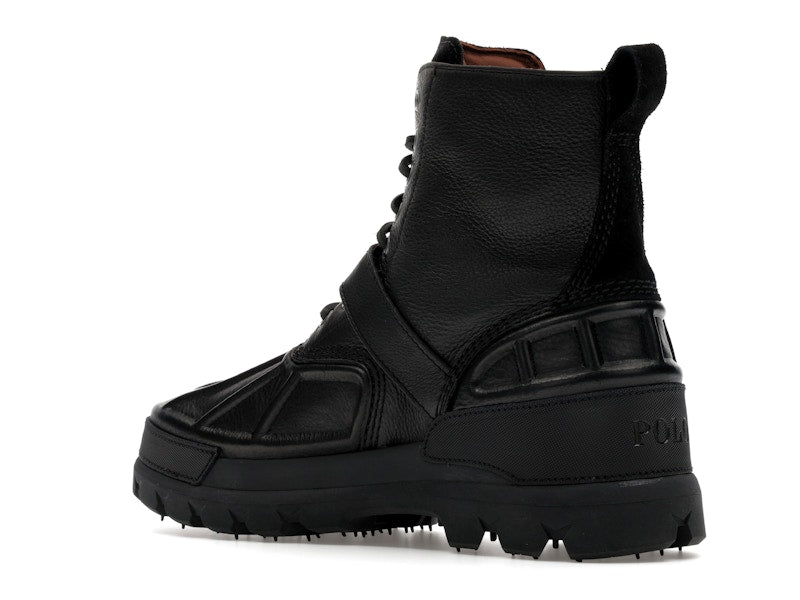 Polo Ralph Lauren Oslo High Oiled Leather Boot Black