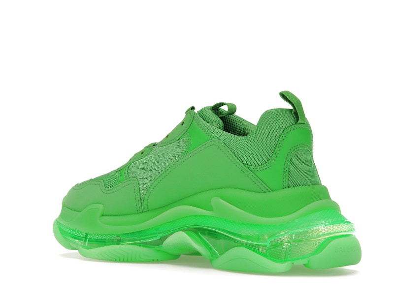 Balenciaga Triple S Clear Sole Bright Green