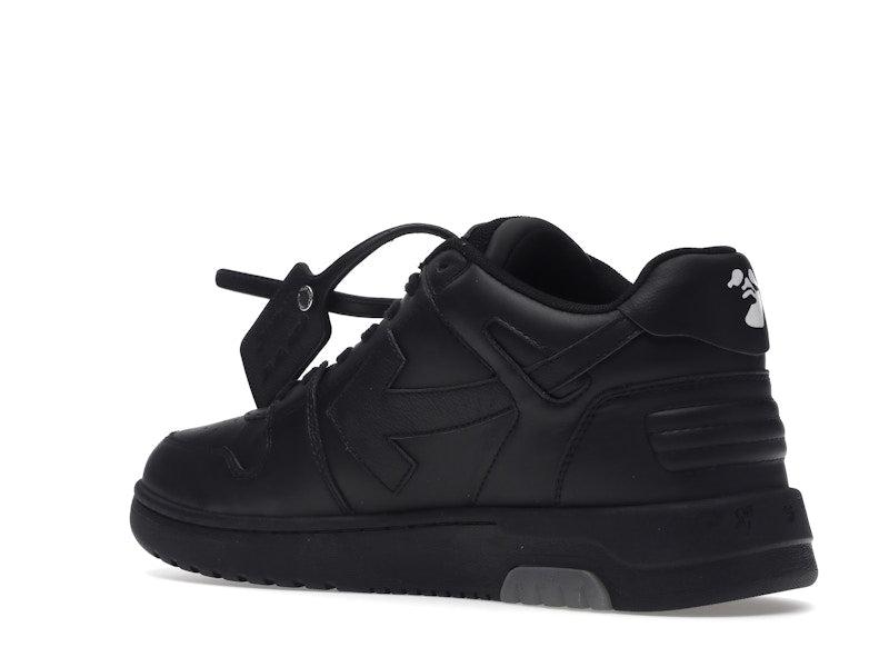 OFF-WHITE Out Of Office OOO "For Walking" Low Tops Black White