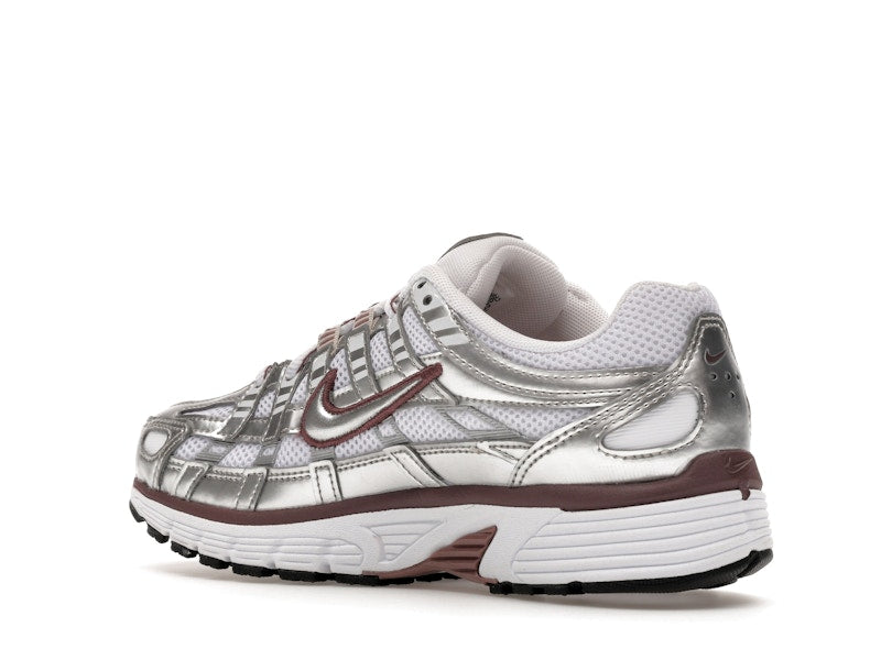 Nike P-6000 White Metallic Silver Tattoo (Women's)