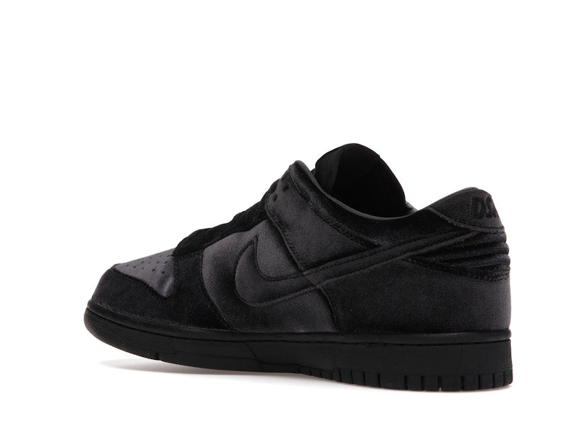 Nike Dunk Low Dover Street Market Triple Black Velvet
