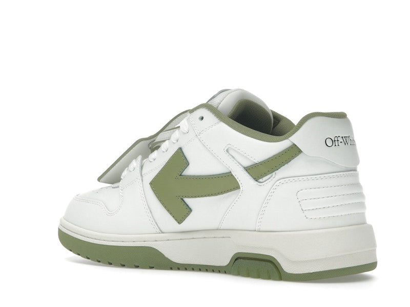 OFF-WHITE Out Of Office OOO Low Tops White Sage