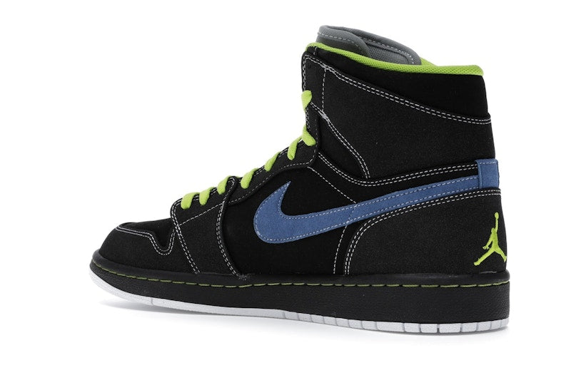 Jordan 1 Retro High Black Cyber Blue Sapphire