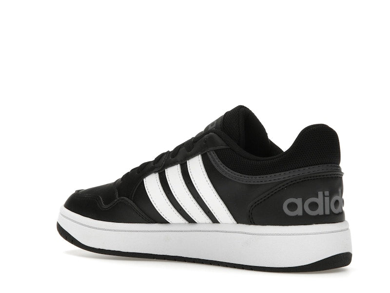 adidas Hoops 3.0 Low Black White Stripes