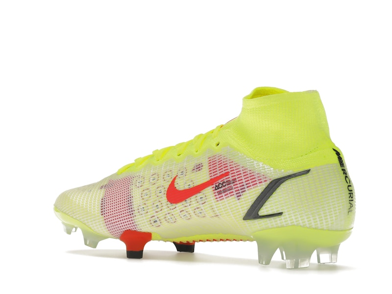Nike Mercurial Superfly 8 Elite FG Volt Black Bright Crimson