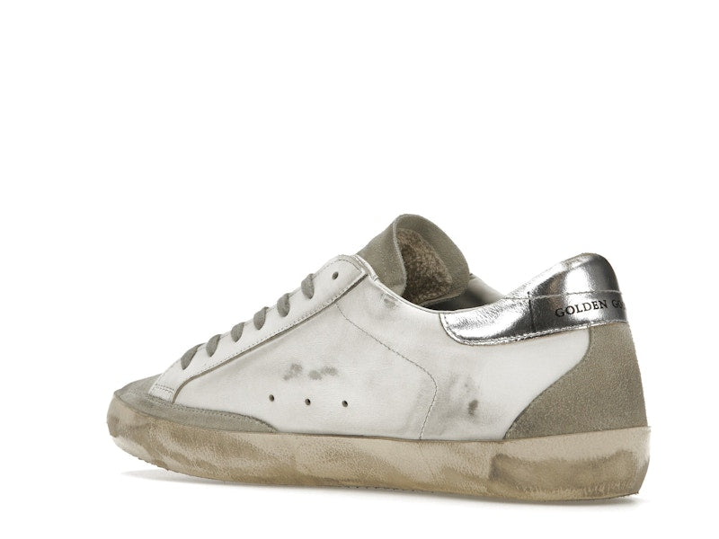 Golden Goose Super-Star White Elecctric Blue Silver
