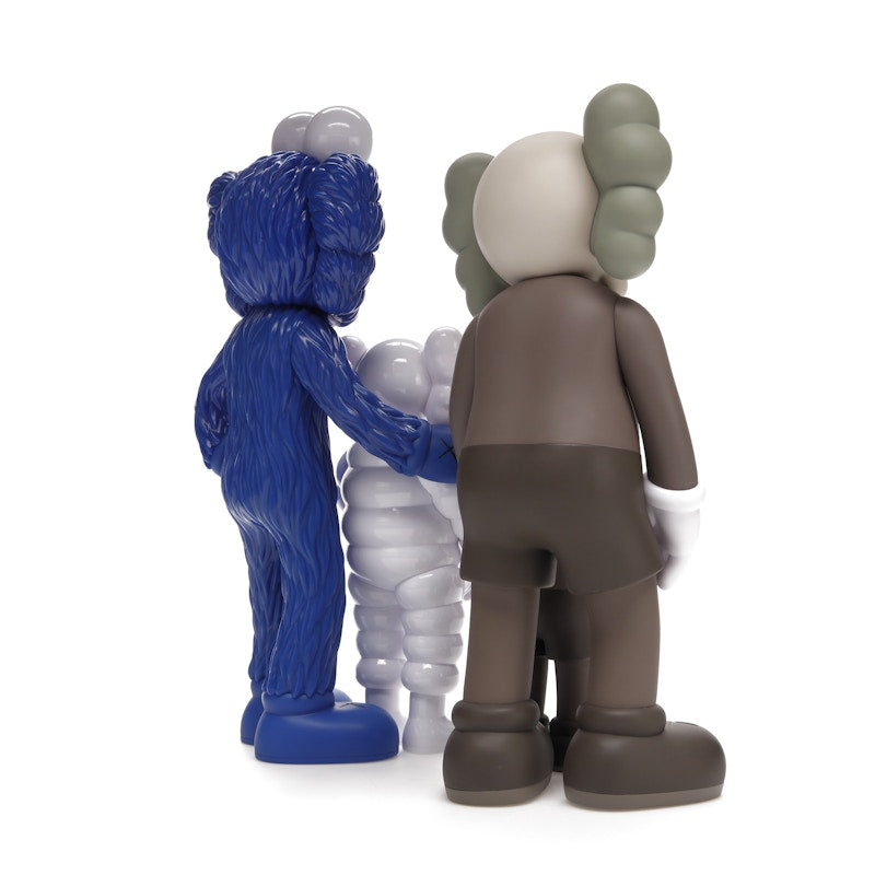 KAWS Family Vinyl Figures Brown/Blue/White