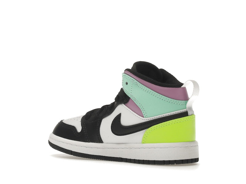 Jordan 1 Mid Pastel Black Toe (PS)