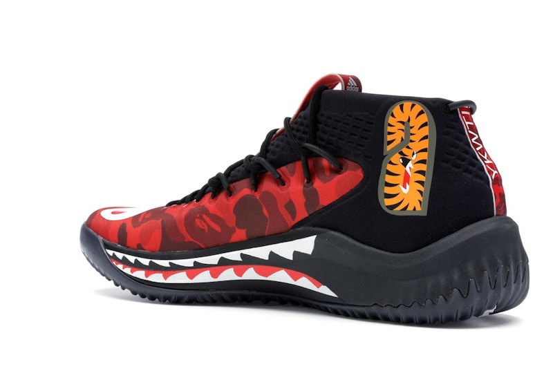 adidas Dame 4 A Bathing Ape Red