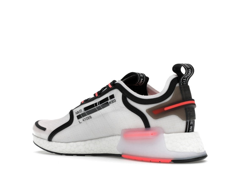 adidas NMD R1 V3 White Matte Silver Crimson