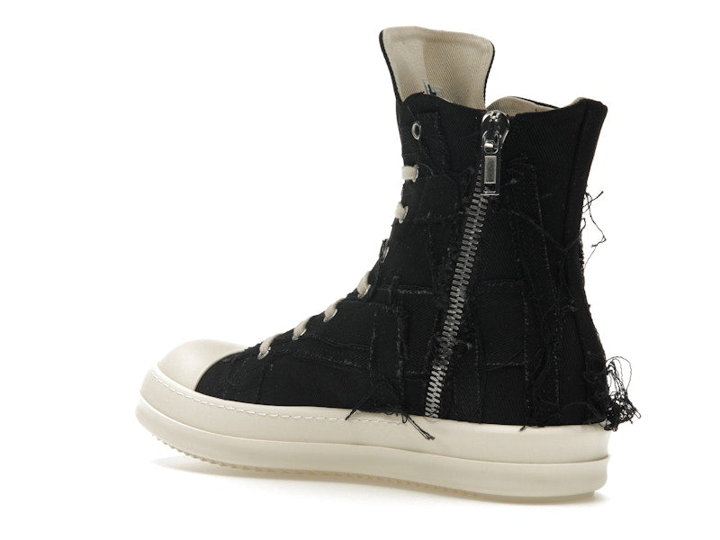 Rick Owens DRKSHDW Slashed Sneaks Black Milk