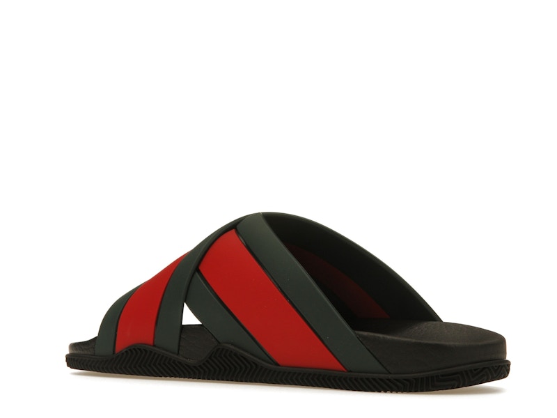 Gucci Web Slide Black Rubber (Women's)