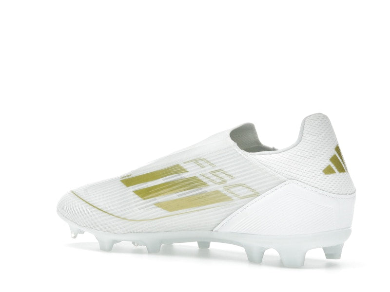 adidas F50 League Laceless Firm/Multi-Ground Cloud White Gold Metallic