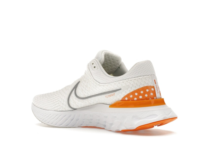 Nike React Infinity Run Flyknit 3 White Grey Kumquat