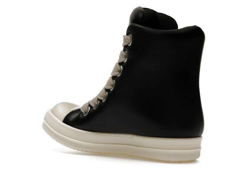 Rick Owens Jumbo Lace Padded Sneaks Black Milk