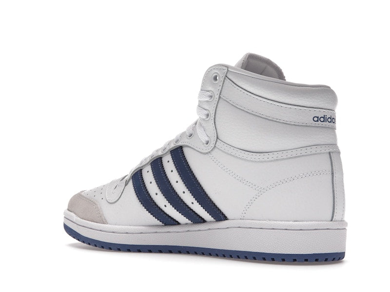 adidas Top Ten White Crew Blue