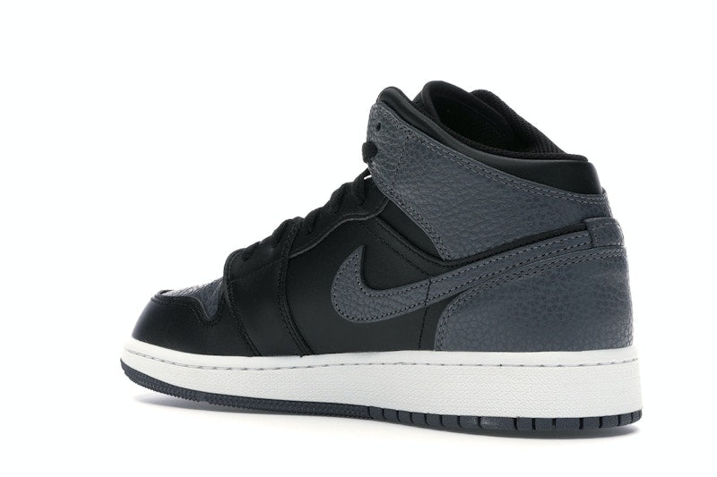 Jordan 1 Mid Black Dark Grey (GS)