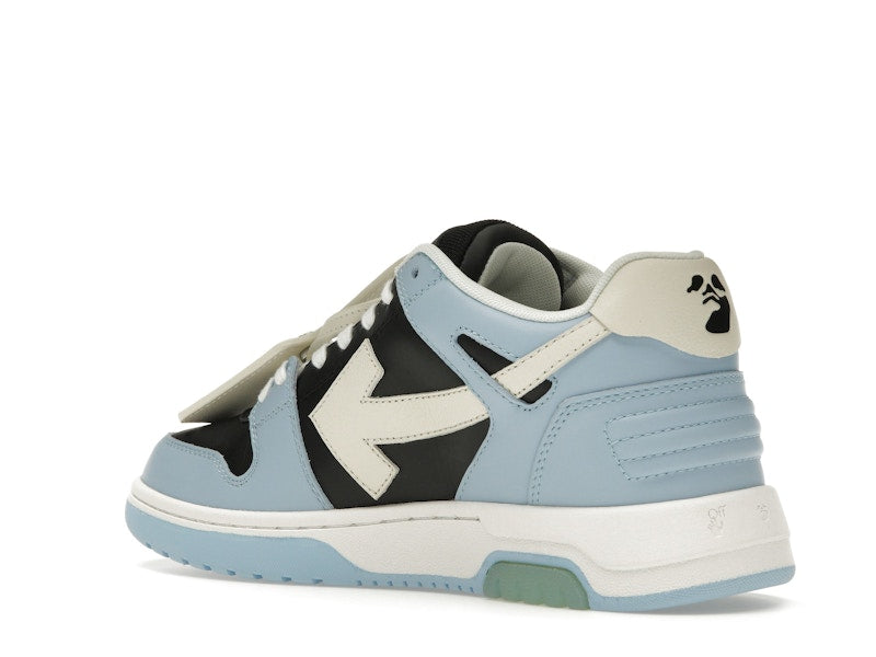 OFF-WHITE Out Of Office OOO Low Tops Light Blue Black