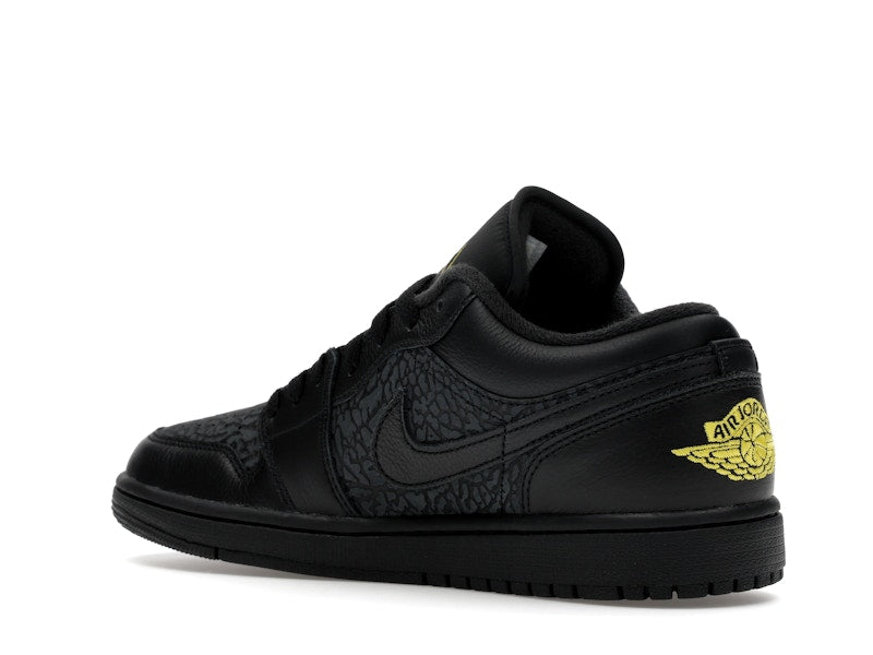 Jordan 1 Low Black Elephant Print
