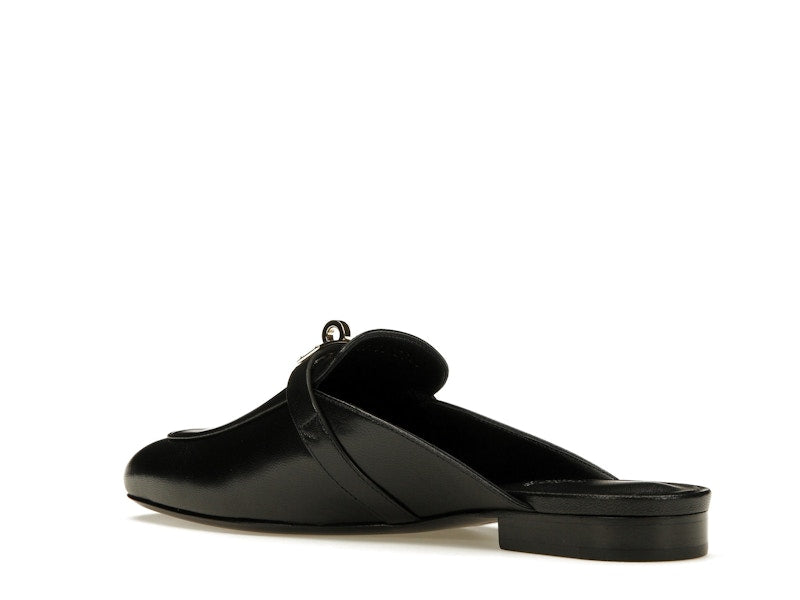 Hermes Oz Mule Noir Goatskin Leather