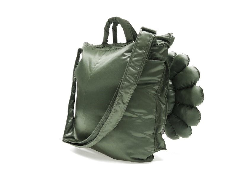 Takashi Murakami x PORTER 2Way Helmet Bag Sage Green