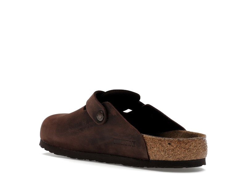 Birkenstock Boston Soft Footbed Oiled Leather Habana Brown
