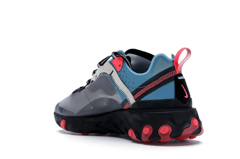 Nike React Element 87 Blue Chill Solar Red