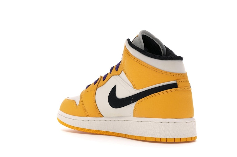 Jordan 1 Mid SE Lakers (GS)