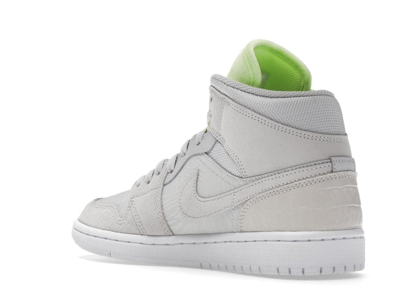 Jordan 1 Mid Vast Grey Ghost Green (Women's)