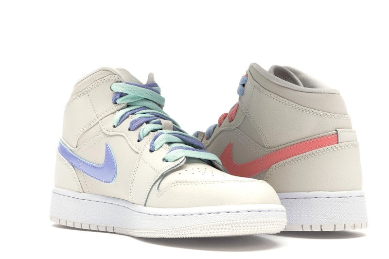 Jordan 1 Mid Multi-Color Swoosh Phantom (GS)