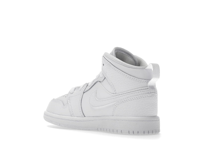 Jordan 1 Mid Triple White (2021) (PS)
