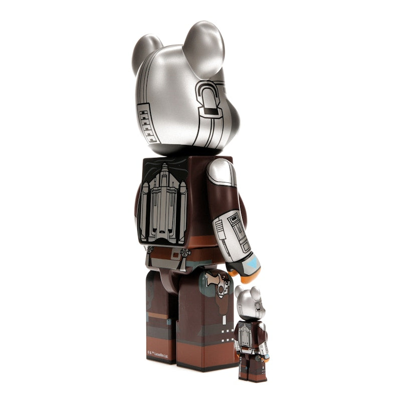 Bearbrick x Star Wars The Mandalorian Beskar Armor 100% & 400% Set
